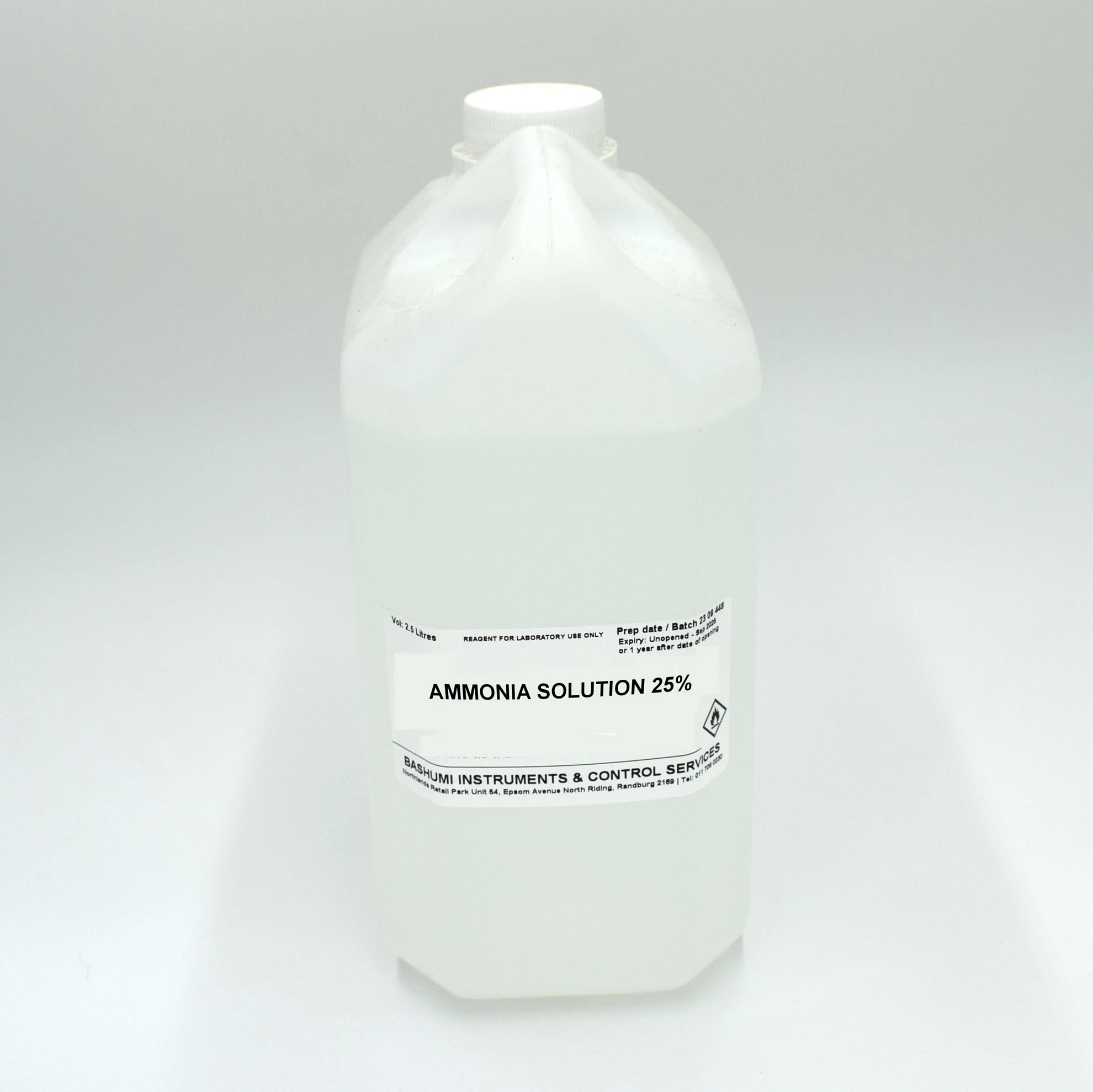 Ammonia solution-25% 2,5L Ammonia Solution 25% 2,5L