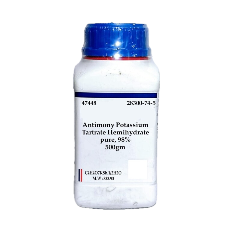 Antimony-Potassium-Tartrate-AR-500g-768x768 Antimony Potassium Tartrate AR 500g