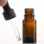 Dropper Bottle Amber Black Lid 10ml