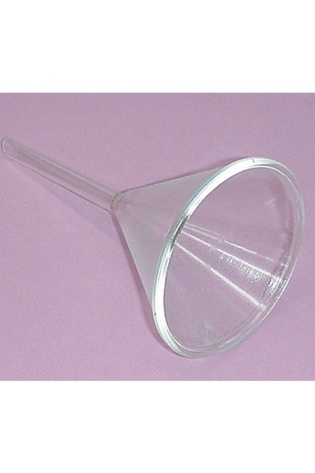 Funnel, Glass 100mm D, Stemm 10mm