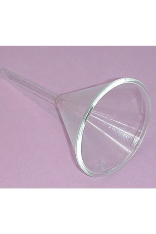 Funnel, Glass 100mm D, Stemm 10mm