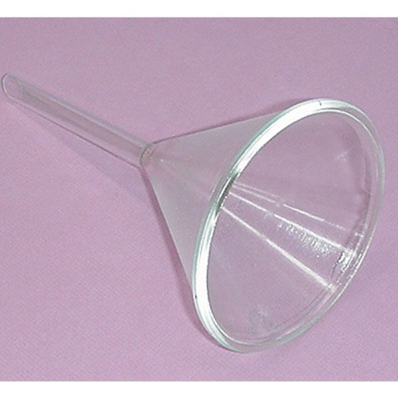 Funnel, Glass 100mm D, Stemm 10mm