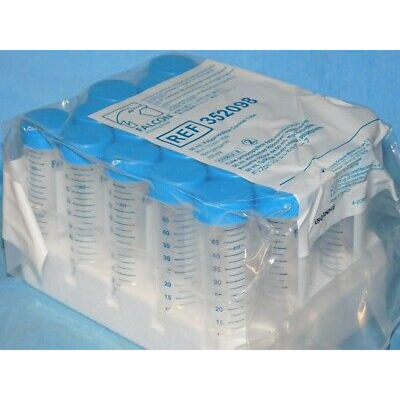 50 ML FALCON CENTRIFUGE Tubes, Polypropylene, STERILE, Pack of 50