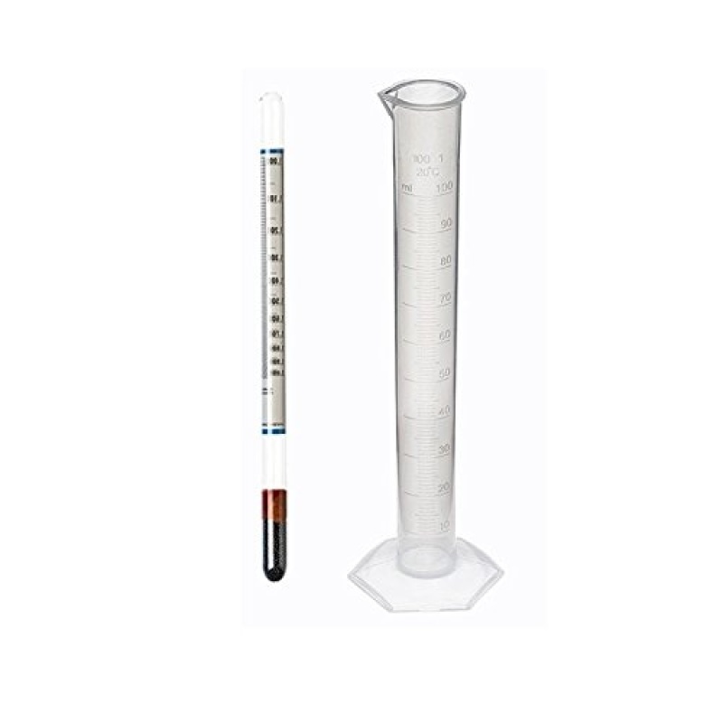 Dydrometer and Measuring Cylinder