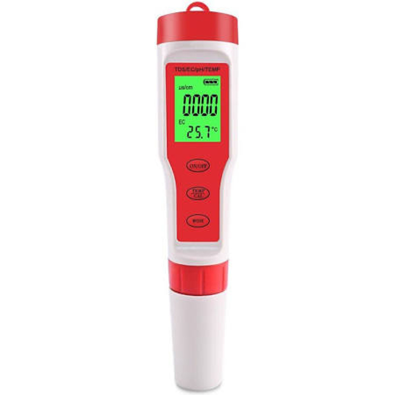 4 in 1 PHTDSECTemperature Meter PH Tester Digital Water Quality Monitor Tester for Pools Drinking Water Aquariums