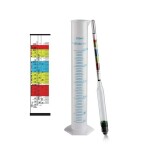 Triple Scale Alcohol-meter + 1 Measuring Cylinder