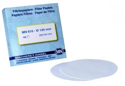 Filter paper circles, MN 615, Qualitative, Medium fast (22 s), Smooth - MN615 110mm 100:PK Machery Nagel MN615, 110mm Filter paper - Image 1