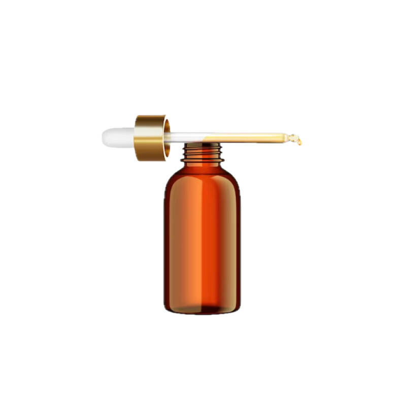 Dropper Bottle Amber Gold Pipette