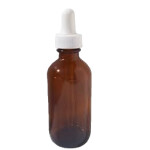 Dropper Bottles-Amber-White Lids