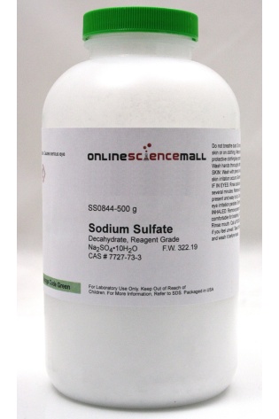 Sodium Sulphate Decahydrate 99% 500g