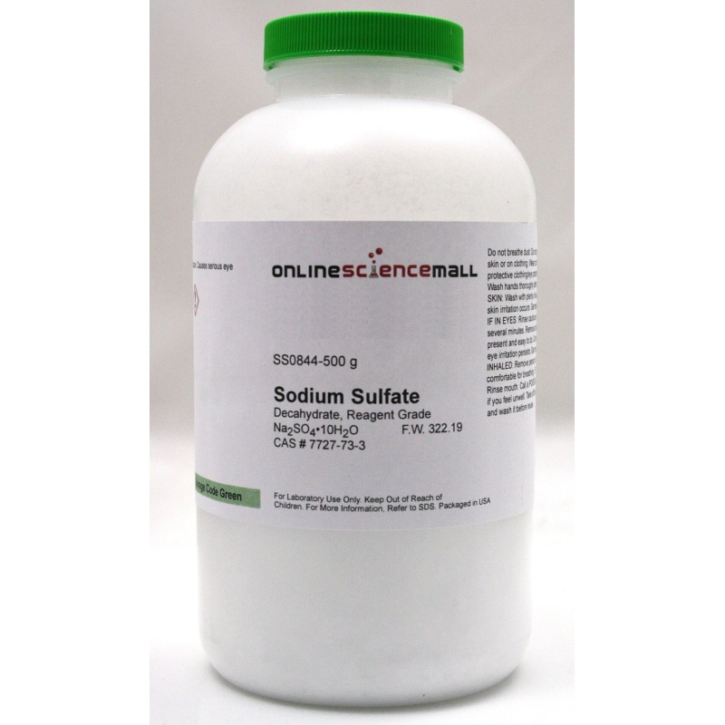 Sodium sulfate decahydrate scaled