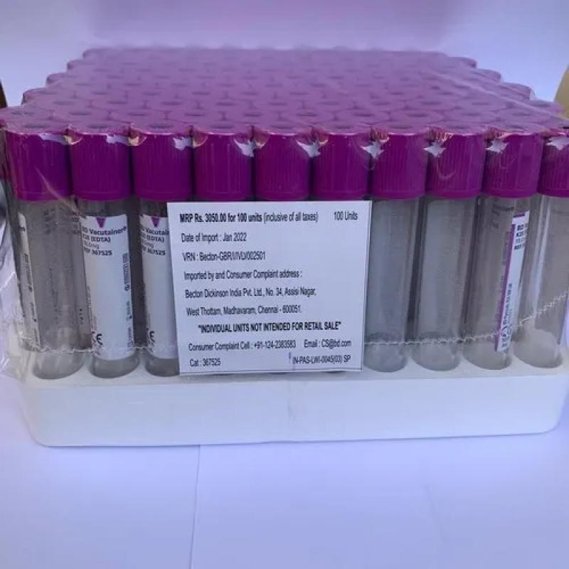 Blood Collection Tubes Lavender EDTA k2 10ml