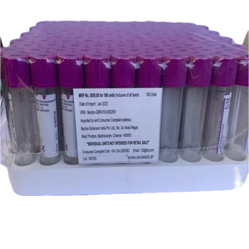 Vacutainer Tube Lavender EDTA k2 10ml