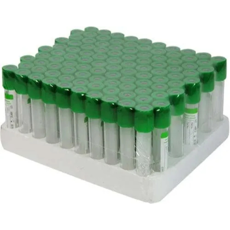 vacucare lithium heparin tubes 4ml pack100