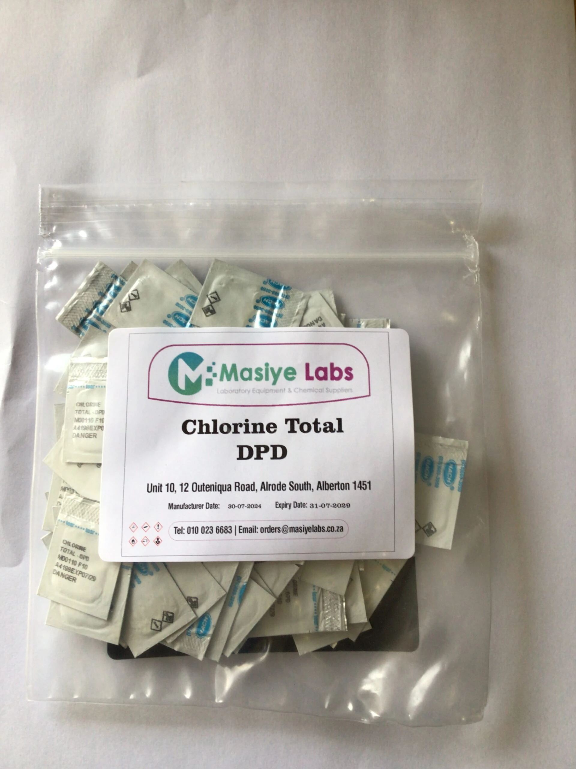 DPD Total Chlorine Powder 10mL 100/pk DPD Total Chlorine Powder 10mL 100/pk