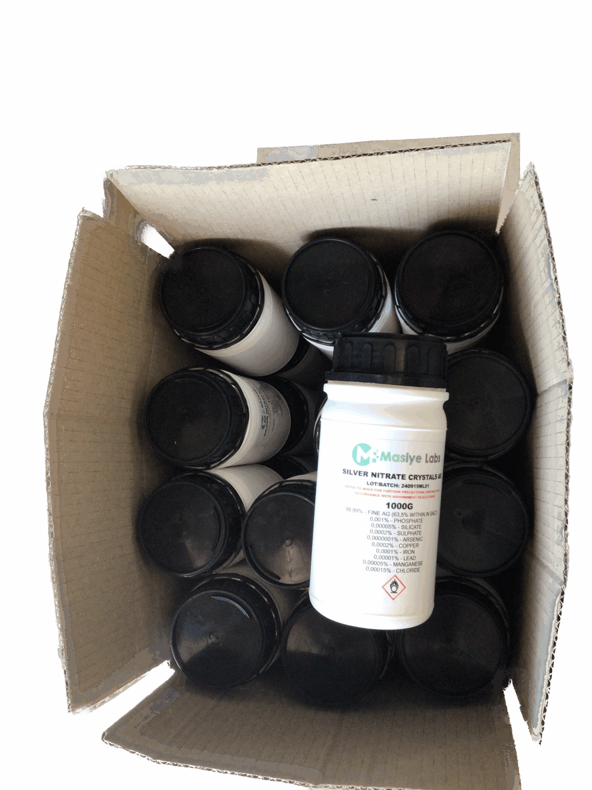 Silver Nitrate 99.9% AR 25kg Silver Nitrate 99,9% AR 25kg