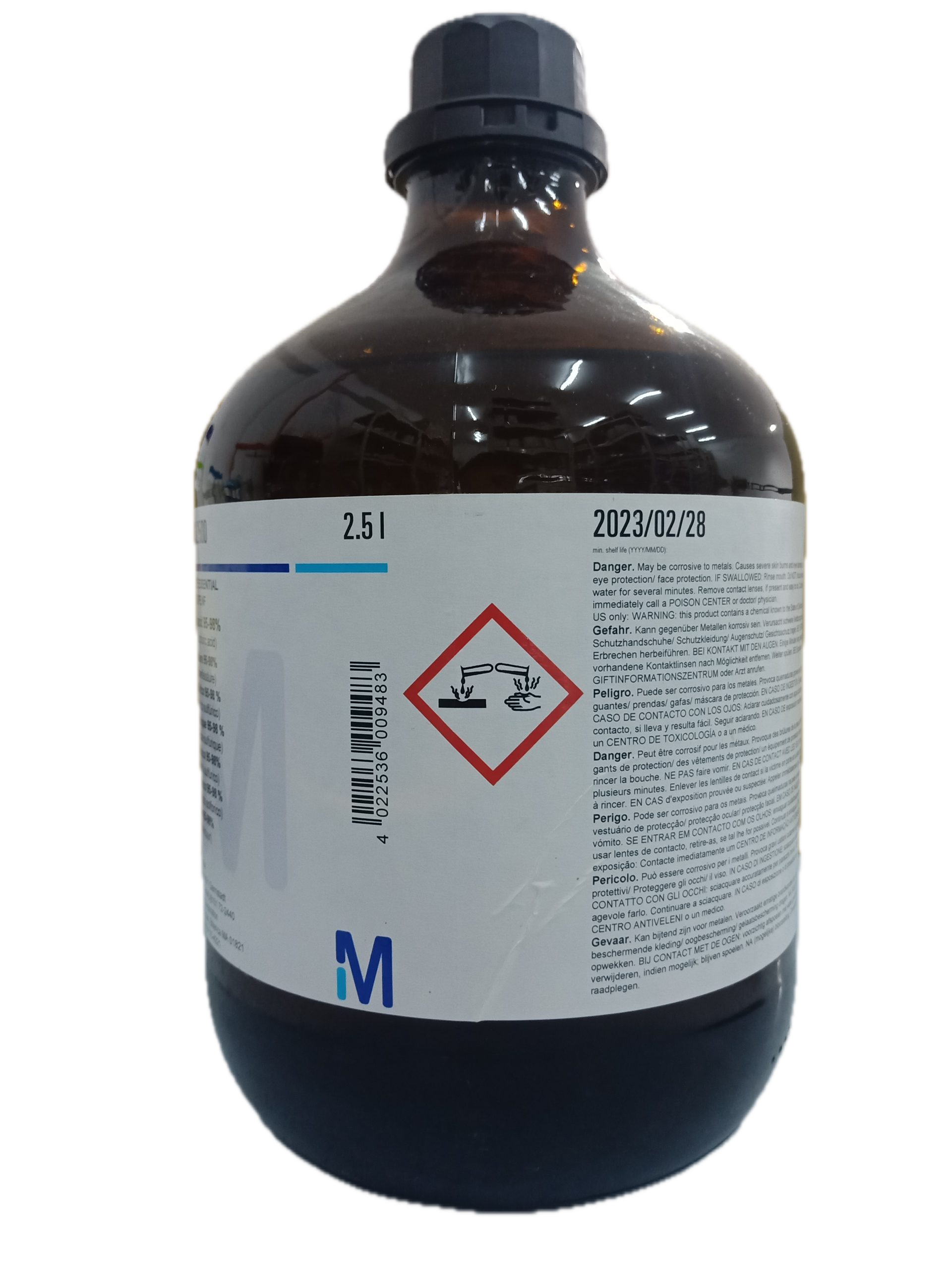 Sulphuric Acid 98% AR 2.5L Sulphuric Acid 98 AR 2.5L