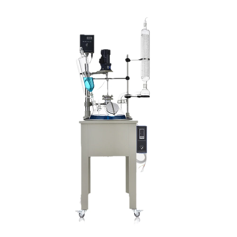 Single Layer Glass Reactor With Heating Mantle.. Single Layer Glass Reactor With Heating Mantle